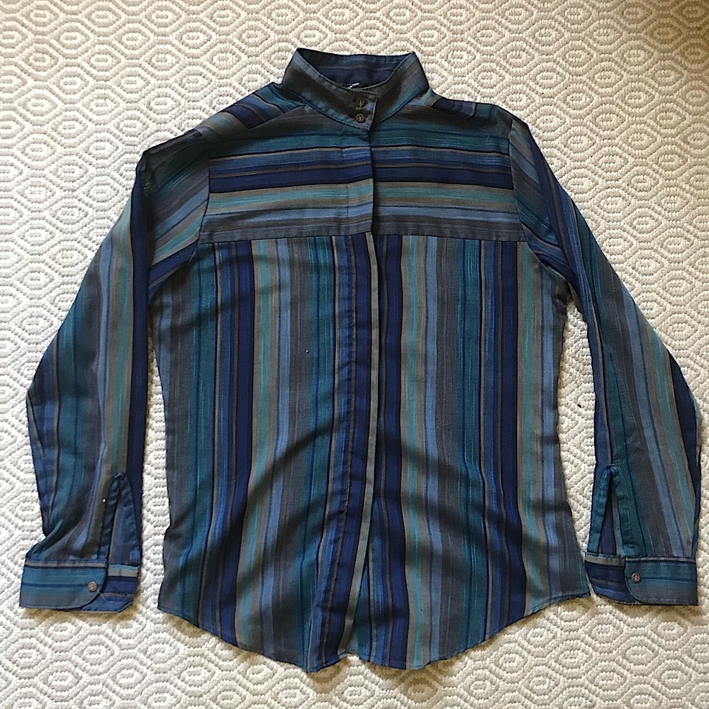 Vintage Lady Van Heusen Striped Blouse